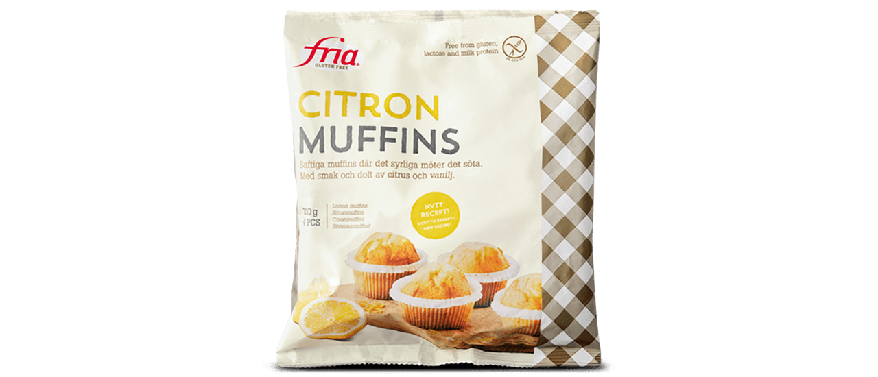 Fria glutenfria citronmuffins