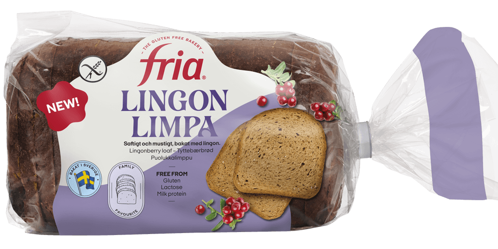 Glutenfri lingonlimpa