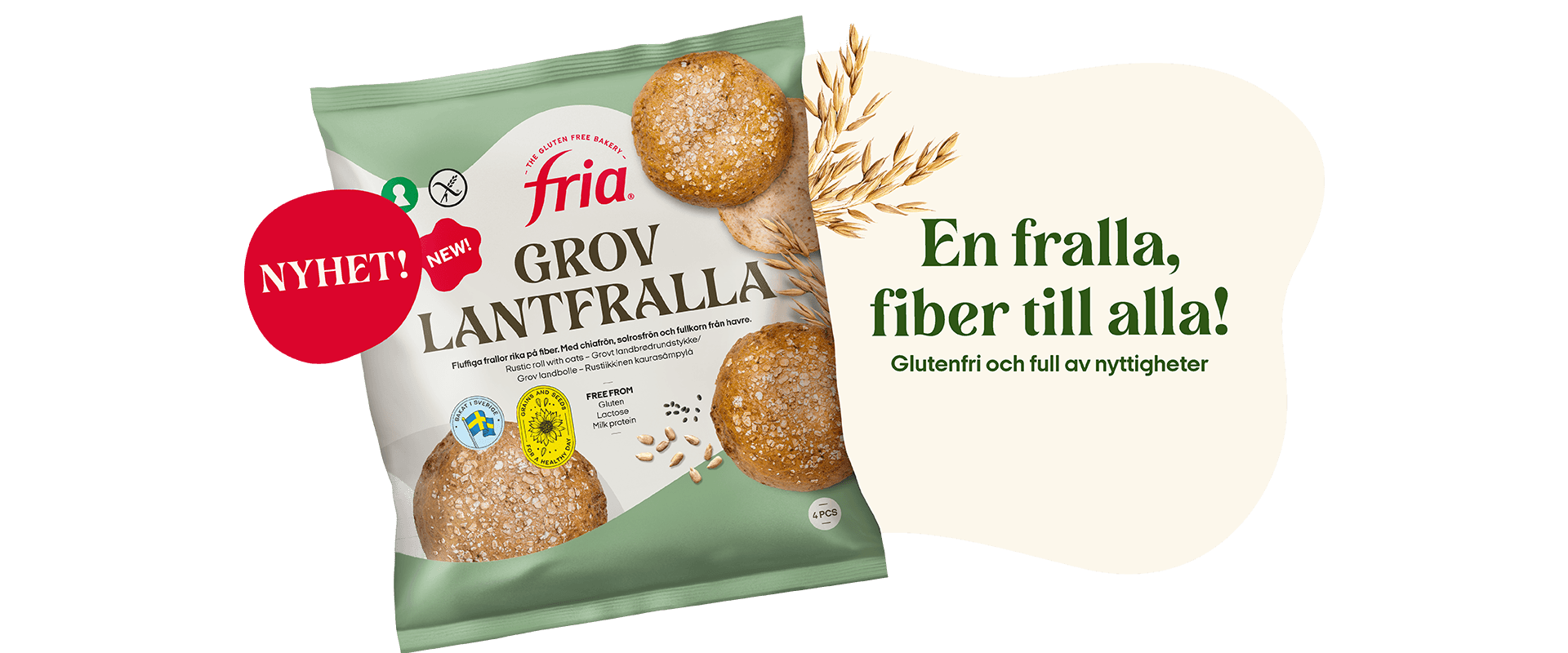 Glutenfri Grov Lantfralla
